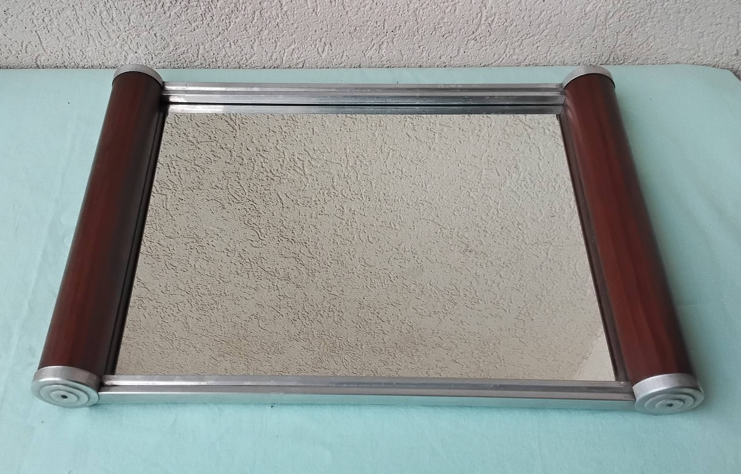 Plateau miroir rectangulaire