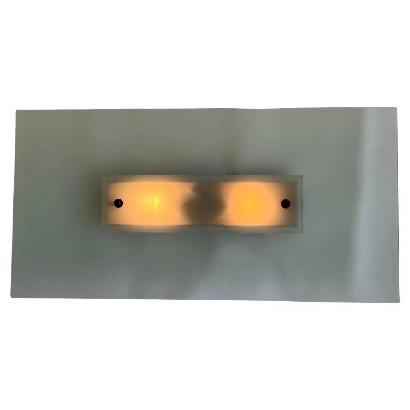 Pair of design midcentury wall or ceiling lamps/flushmounts - 1970s