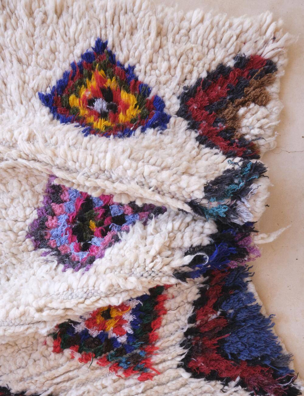 Vintage Bohemian Berber Rug - 194 x 64 cm