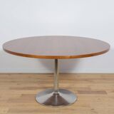 Mid-Century Teak Round Dining Table, 1970s