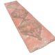 Turkish Salmon Brown Vintage Runner Rug, 91x362Cm
