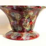 Multicolored ceramic stand cup (empty pocket or other) 60s diameter 26.7 cm