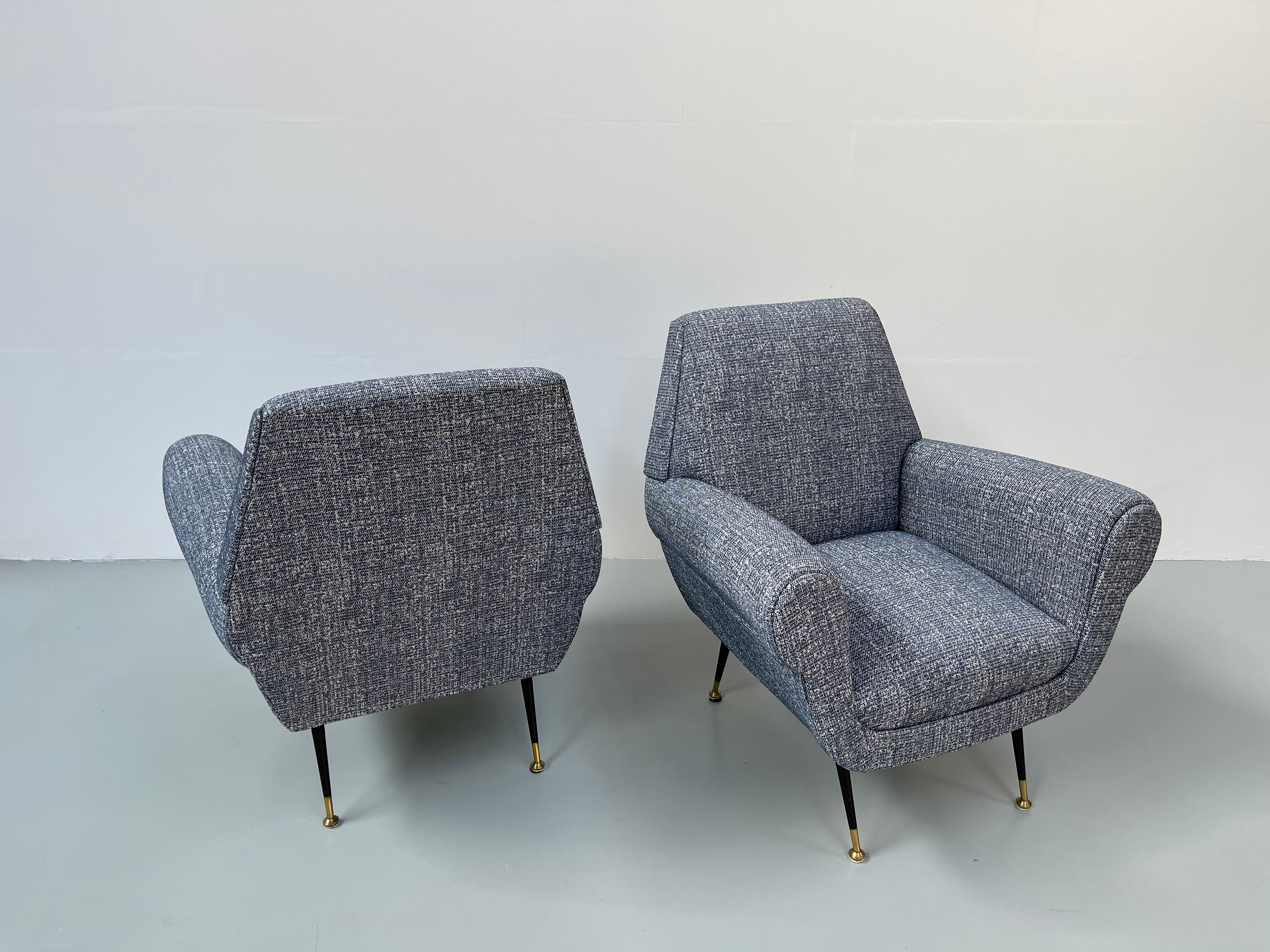 Pair of armchairs by Gigi Radice for Minotti