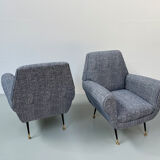 Pair of armchairs by Gigi Radice for Minotti
