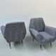 Pair of armchairs by Gigi Radice for Minotti