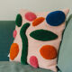 Love me & love me not handmade wool cushion cover 45 x 45 cm
