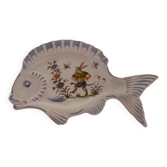 Assiette Moustiers poisson