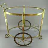 Troller bar in bronze and glass