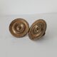 Paire de boutons de meubles anciens Empire XIXeme en bronze doré