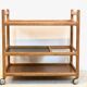 Oak bar trolley by Johannes Andersen for CFC Silkeborg Denmark