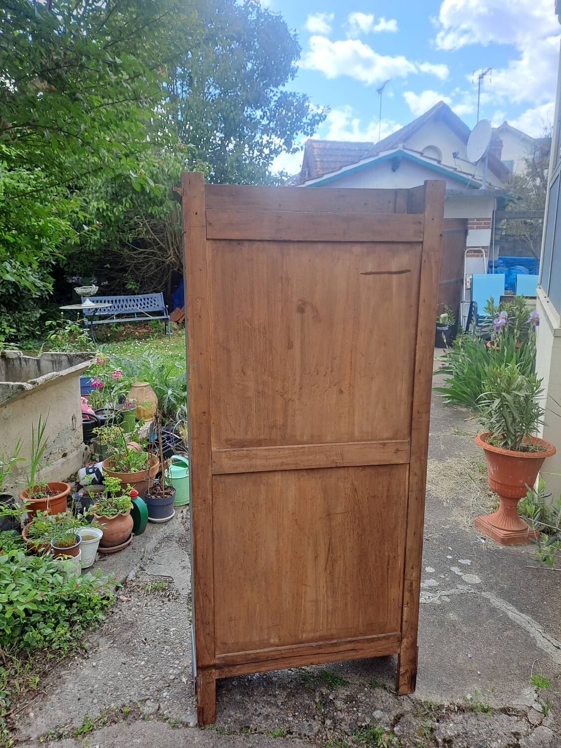 Armoire une porte vitrée  fin 19ème