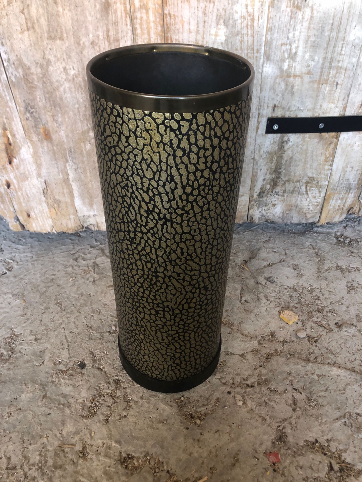 Vintage umbrella holder in boiled cardboard