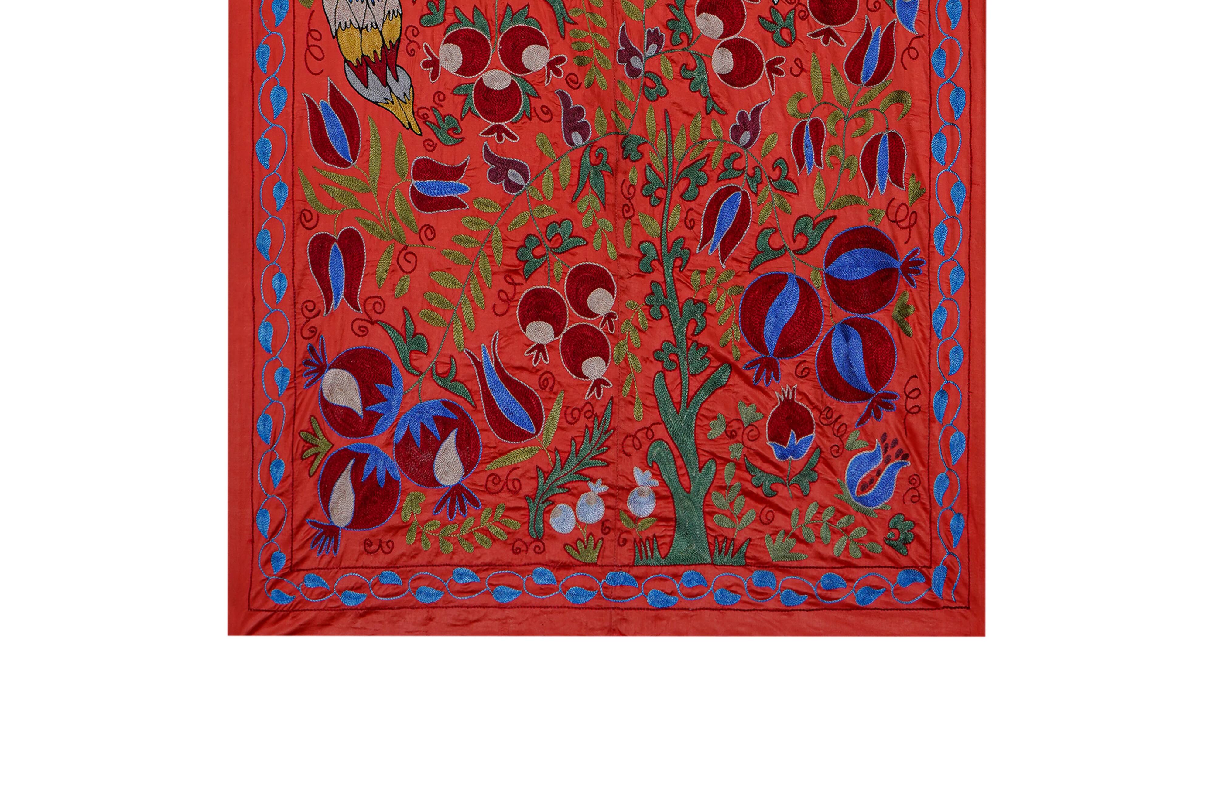 Hand-knotted rug, vintage Turkish rug 103x186 cm