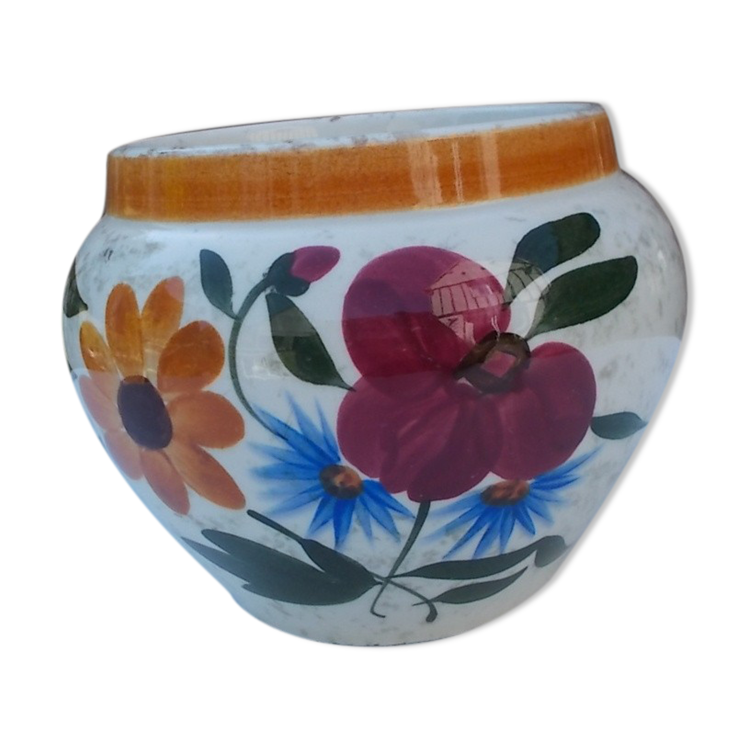 Earthenware pot vase