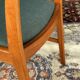 Set of 4 vintage Danish wood and wool chairs by Sax, Denmark 1960s