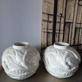 Art Deco Seagull Ball Vase