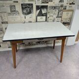 Vintage wood and formica table