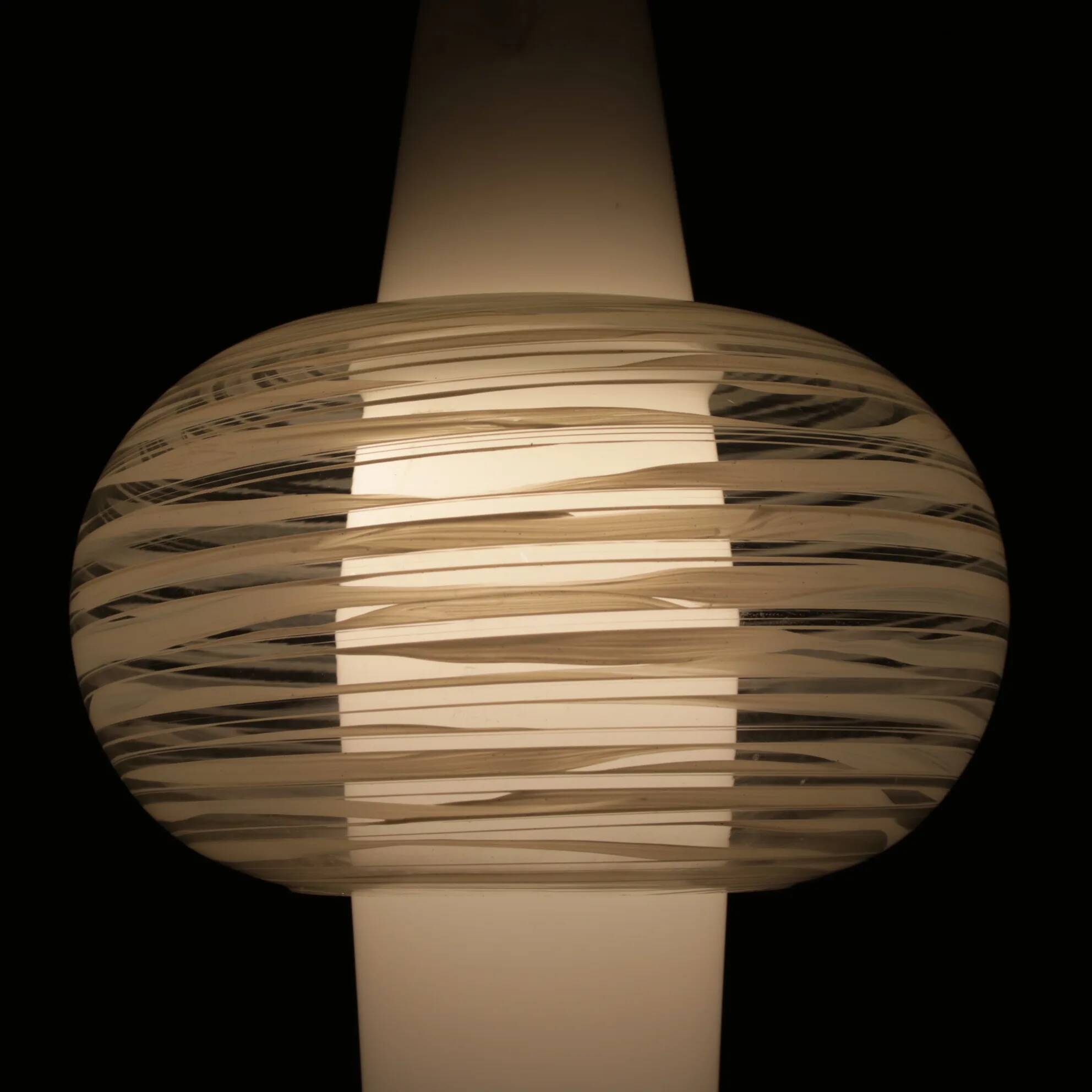 Suspension en verre des années 1950 par Louis Kalff pour Philips, Pays-Bas