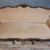 Carved walnut canapé – Louis XV style – 20th century