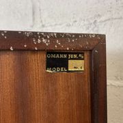 Omann Junior Scandinavian Vintage Mahogany Library, 60s