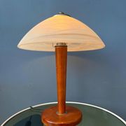 Lampe de table champignon postmoderne - lampe de table en verre art nouveau