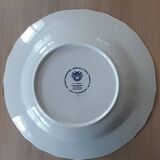 "Bouquet" soup plates, old imperial and royal factory, made in Luxembourg