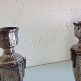 Pair of art deco style candle holders