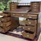 English oak graduated desk from the late 19th century.