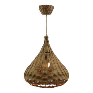 suspension en osier vintage