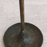 Set of 3 bronze candlesticks