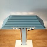 Desk lamp in white lacquered aluminum 1980 Aluminor.