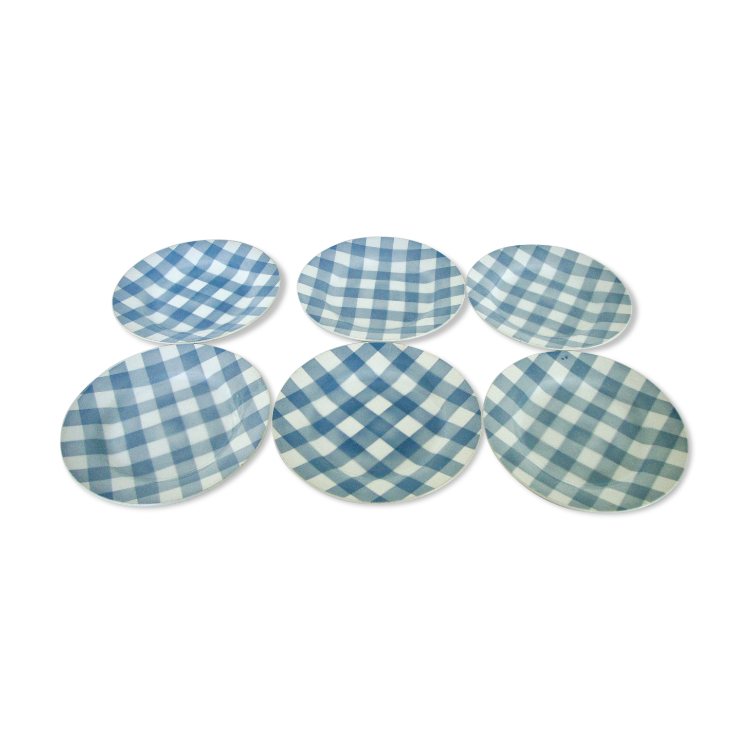 Set of 6 plates Digoin Sarreguemines