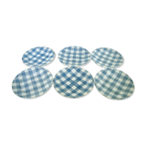 Set of 6 plates Digoin Sarreguemines