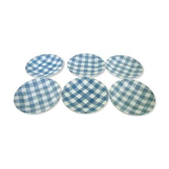 Set de 6 assiettes Digoin Sarreguemines