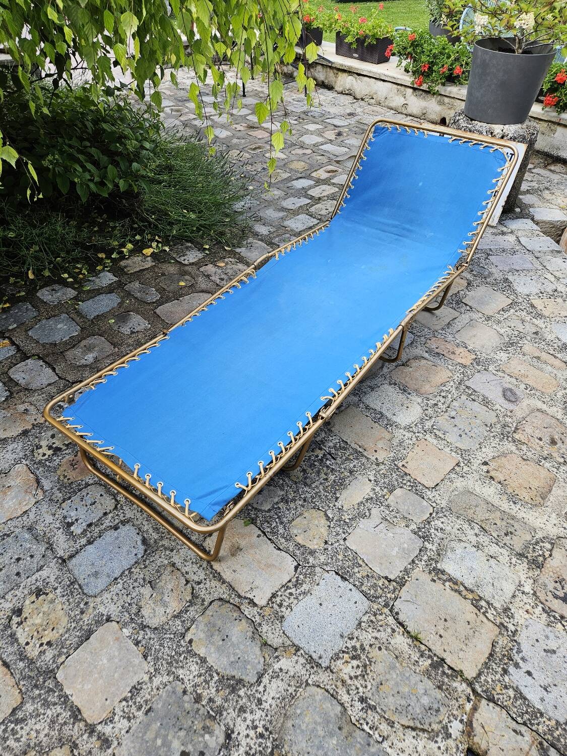 Lafuma vintage folding deckchair