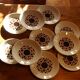 Lot of 10 vintage flat plates from the GIEN factory