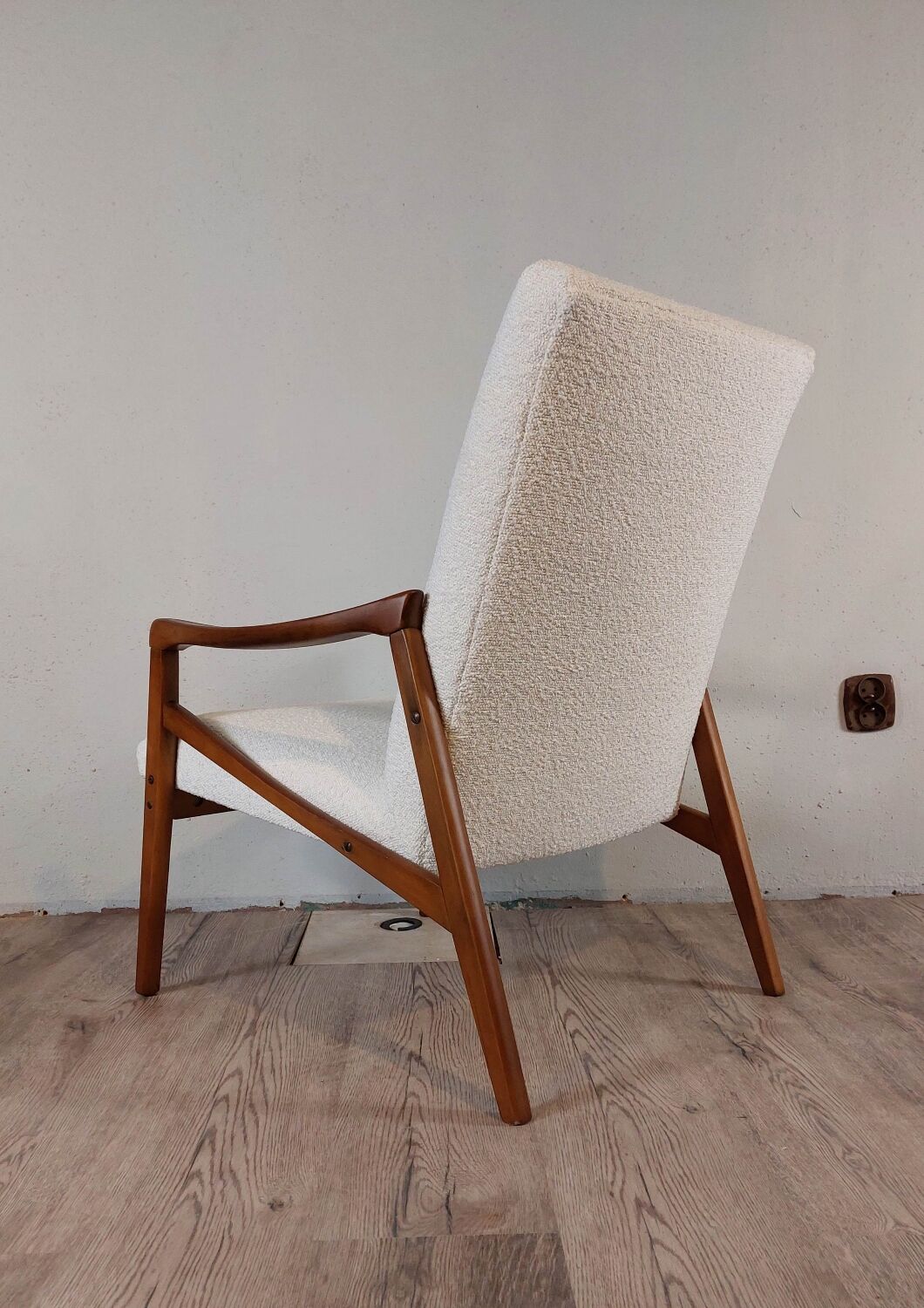 Pair of Jiroutek armchairs by Interier Praha, Vintage Czech 1960s