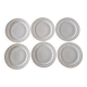 Bernardaud à Limoges - Série de 6 assiettes plates - Modèle Louis XV