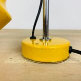 Lampe spot jaune à poser années 70