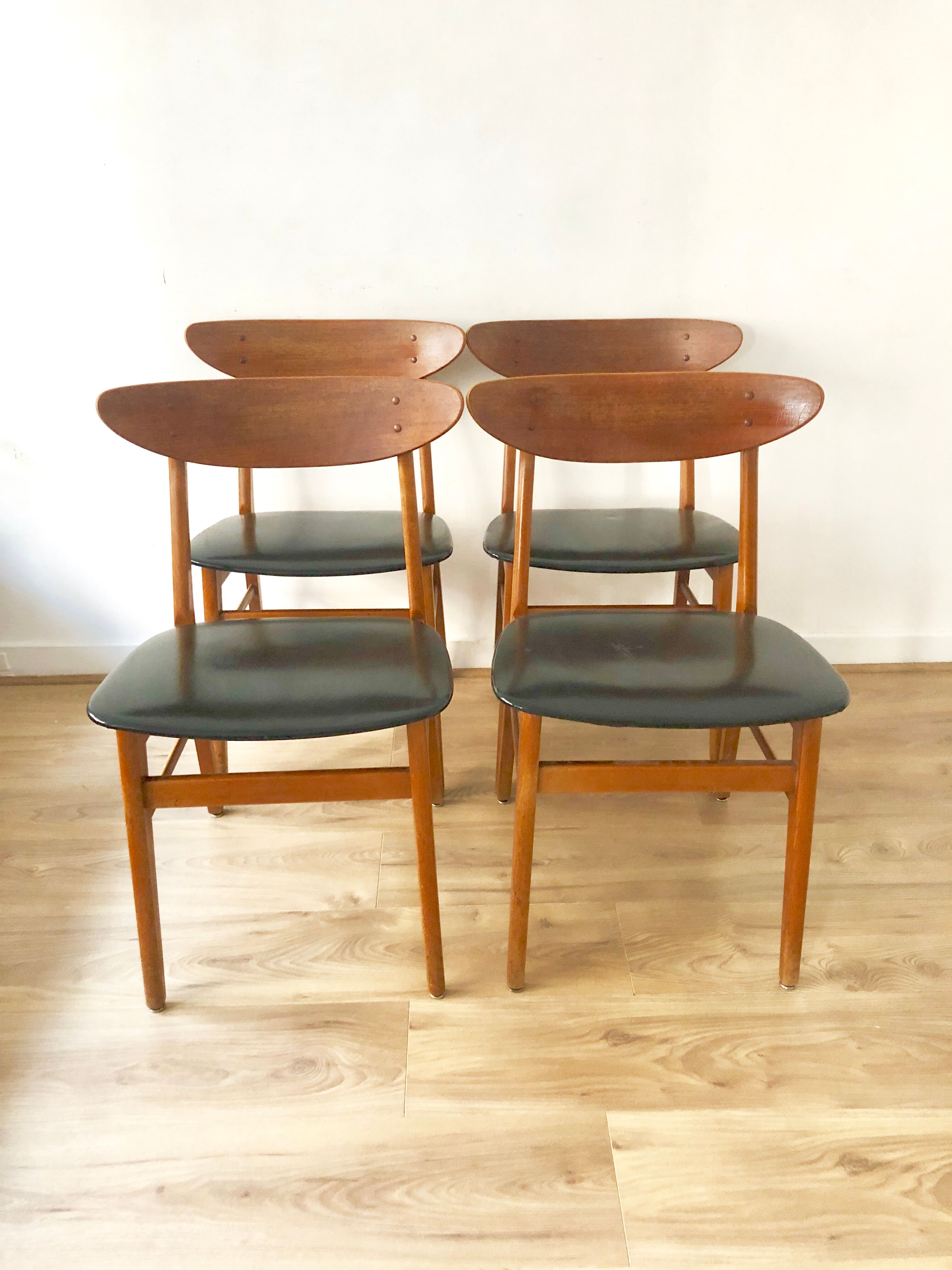 Set of 4 chairs Scandinavian