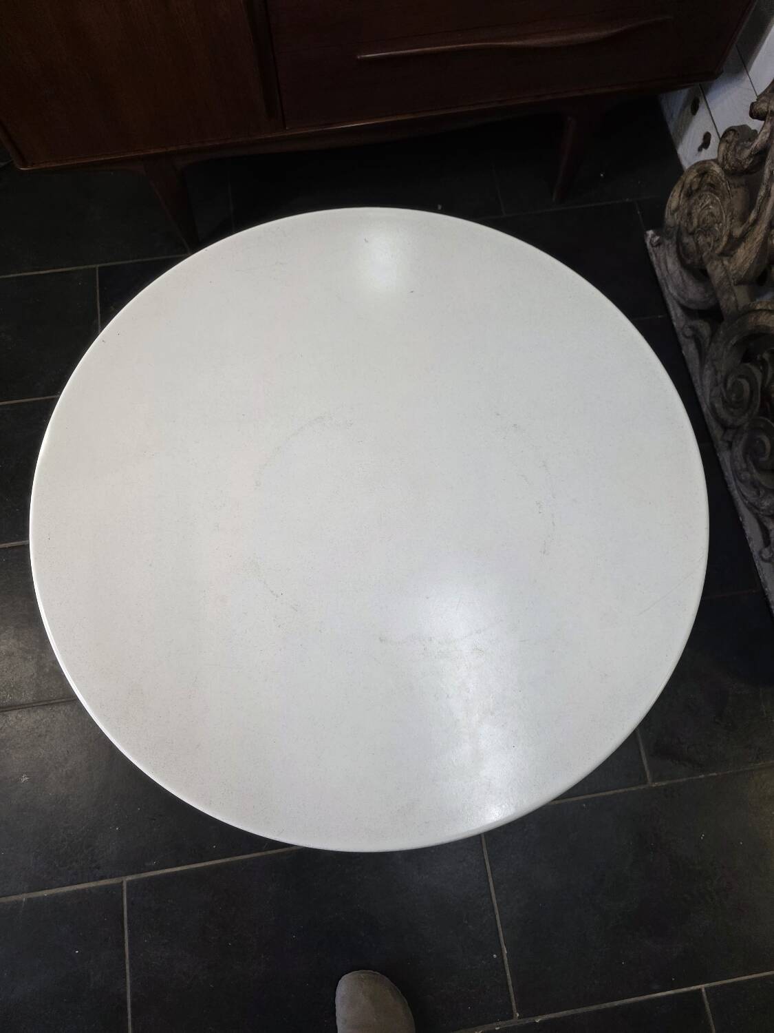 Table Basse Vintage pied tulipe par Werzalit des années 70