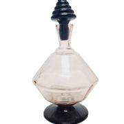 Art Deco carafe from Hortensja Glassworks, Poland, 1930s
