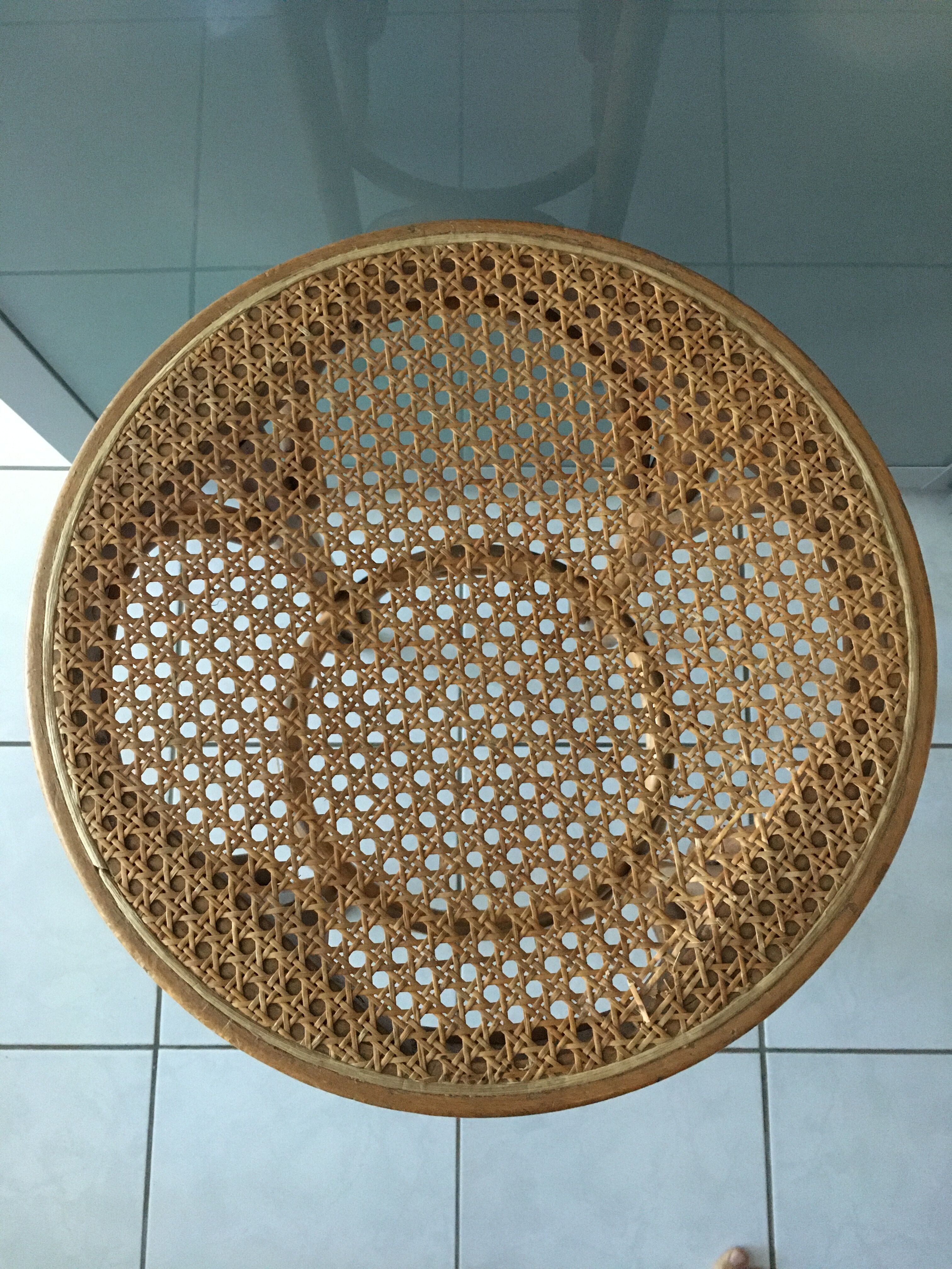 Lot of 2 canne bistro stools