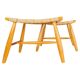 Pair of Swedish stools from the 1960s in lacquered birch, mid-century style.