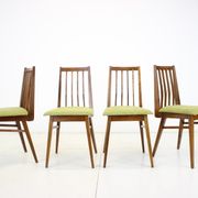 1960s Set of Four Dining Chairs, Czechoslovakia
