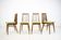 1960s Set of Four Dining Chairs, Czechoslovakia