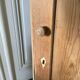 Antique corner cabinet with 1 door