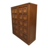 Vintage brutalist bar cabinet 'Cubism' Gerhard Bartels
