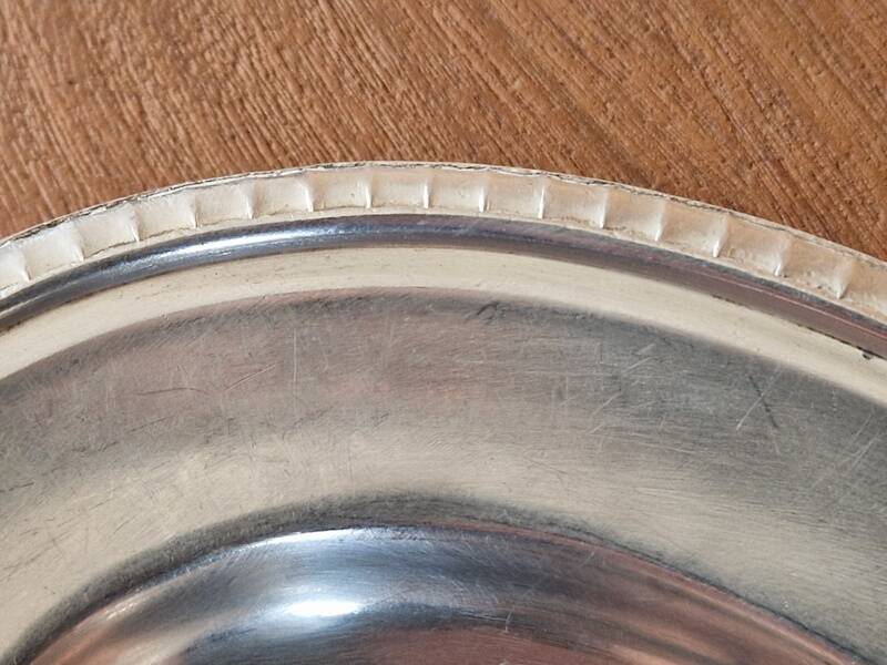 Christofle - Oval serving platter model Maritime Company silver-plated metal