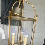 Cylindrical chandelier with 3 lamps